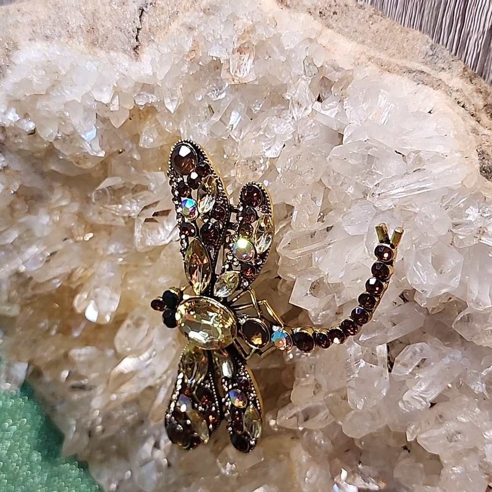 3 Dragonflies and 1 turtle brooches. - Picture 5 of 7